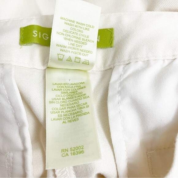 Sigrid Olsen Cream Pants Floral Embroidered Cropped Poet Pant Women’s Size 4 - Picture 13 of 15